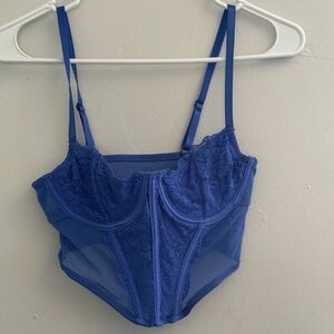 Blue corset